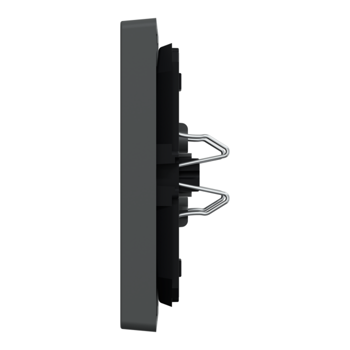 Клавіші для 2-кнопкового вимикача, чорні, Merten - Schneider Electric [MTN3855-6034]