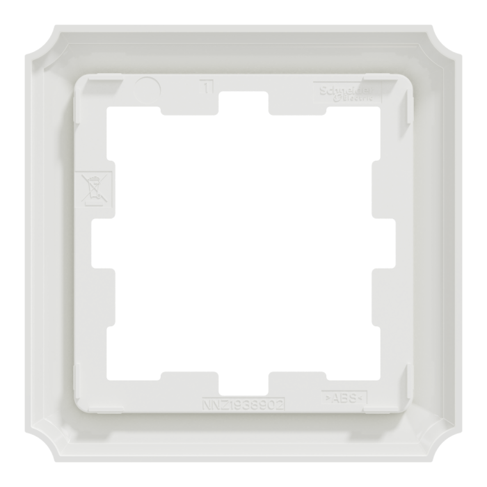 Рамка, біла, Merten, Schneider Electric [MTN4010-4735]