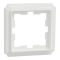 Рамка, Merten, 1 постова D-Atique, лотосовий білий (ral 9016), Schneider Electric, [MTN4010-4735]