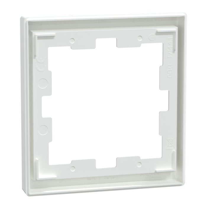 Рамка, біла, Merten, Schneider Electric [MTN4010-6535]