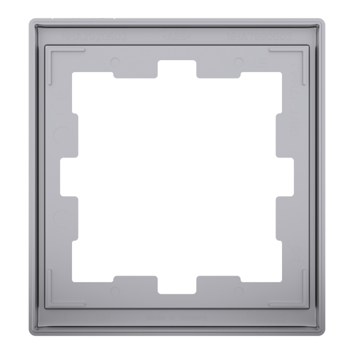 Рамка, нержавіюча сталь, Merten, Schneider Electric [MTN4010-6536]