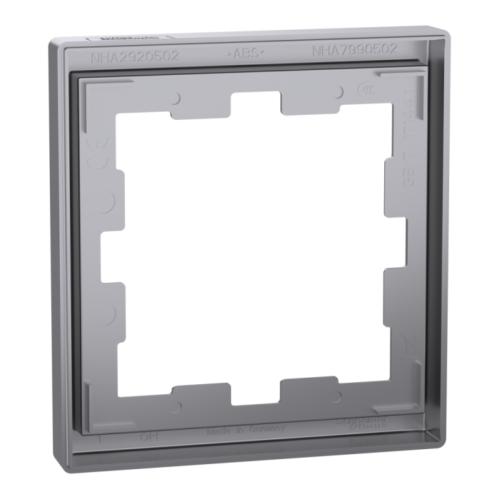 Рамка, нержавіюча сталь, Merten, Schneider Electric [MTN4010-6536]