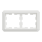 Рамка, Merten, 2 постова D-Atique, лотосовий білий (ral 9016), Schneider Electric, [MTN4020-4735]
