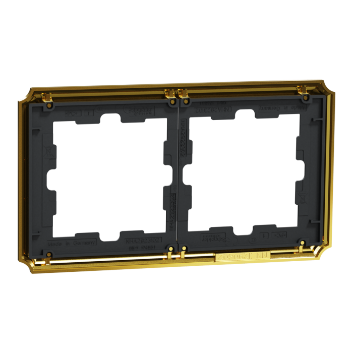 Рамка, золота, Merten, Schneider Electric [MTN4020-4741]