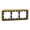 Рамка, Merten, 3 постова D-Atique, золотий (-), Schneider Electric, [MTN4030-4741]
