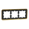 Рамка, Merten, 3 постова D-Atique, золотий (-), Schneider Electric, [MTN4030-4741]
