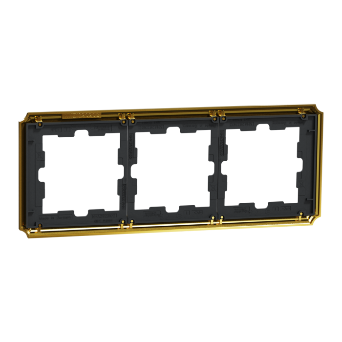 Рамка, золота, Merten, Schneider Electric [MTN4030-4741]
