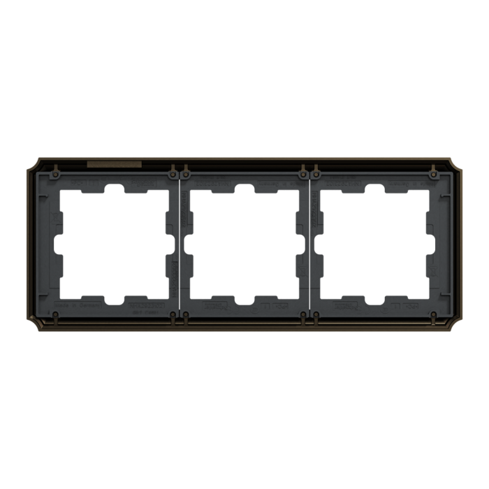 Рамка, Merten, 3 постова D-Atique, мокко металік (-), Schneider Electric, [MTN4030-4752]