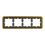 Рамка 4 постова, золота, Merten - Schneider Electric [MTN4040-4741]