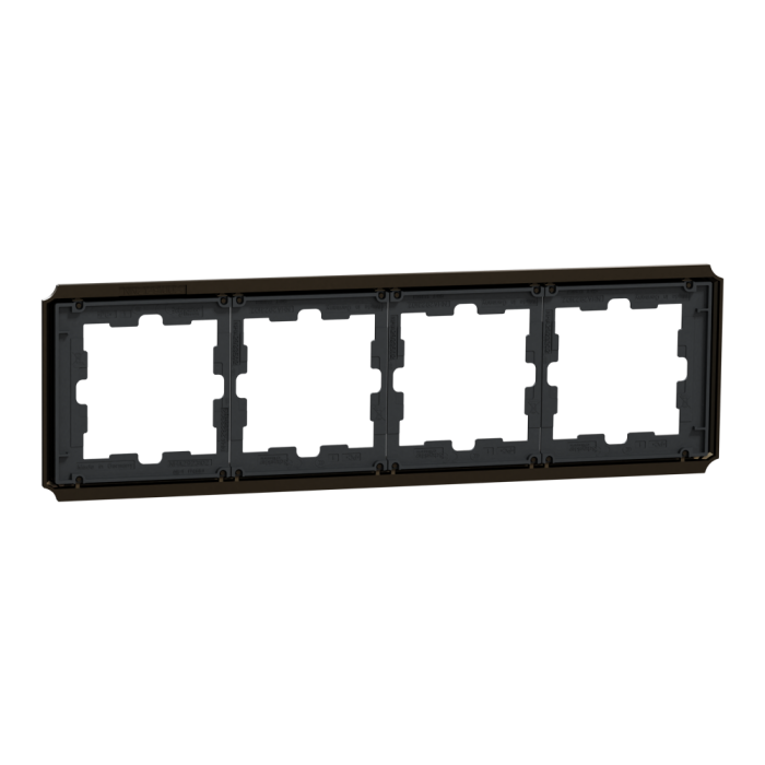 Рамка, Merten, 4 постова D-Atique, мокко металік (-), Schneider Electric, [MTN4040-4752]