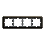 Рамка, Merten, 4 постова D-Atique, мокко металік (-), Schneider Electric, [MTN4040-4752]