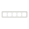 Рамка, Merten, 5 постова D-Atique, лотосовий білий (ral 9016), Schneider Electric, [MTN4050-4735]