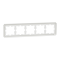 Рамка, Merten, 5 постова D-Atique, лотосовий білий (ral 9016), Schneider Electric, [MTN4050-4735]