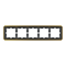 Рамка, золота, Merten, Schneider Electric [MTN4050-4741]