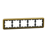 Рамка 5 постова, золота, Merten - Schneider Electric [MTN4050-4741]