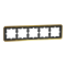 Рамка, Merten, 5 постова D-Atique, золотий (-), Schneider Electric, [MTN4050-4741]