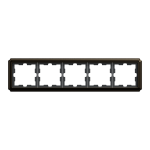 Рамка, Merten, 5 постова D-Atique, мокко металік (-), Schneider Electric, [MTN4050-4752]