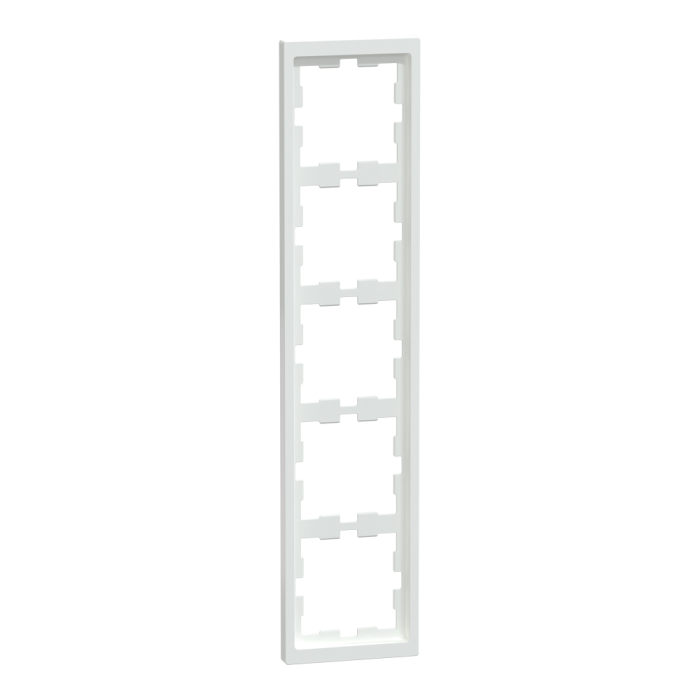 Рамка, Merten, D-Life РАМКА 5-постова БІЛ. ЛОТОС, лотосовий білий (ral 9003), Schneider Electric, [MTN4050-6535]