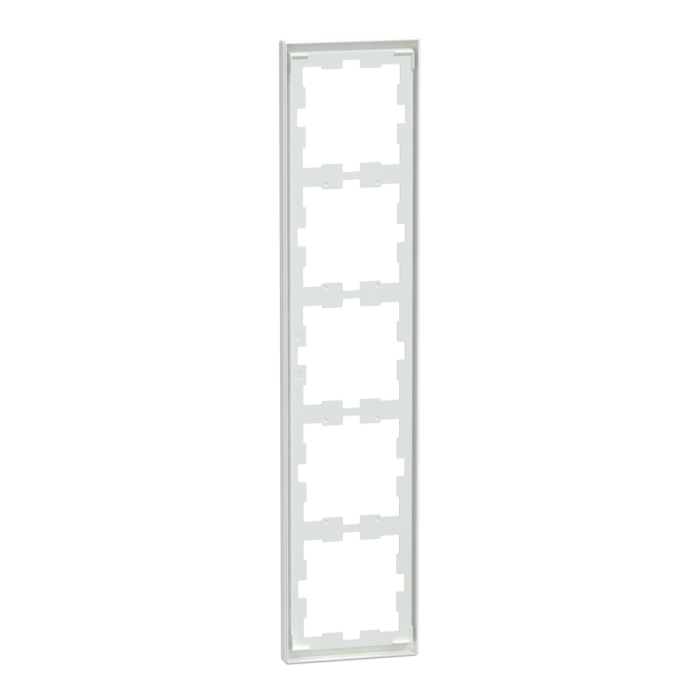 Рамка, Merten, D-Life РАМКА 5-постова БІЛ. ЛОТОС, лотосовий білий (ral 9003), Schneider Electric, [MTN4050-6535]