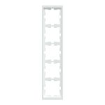Рамка, Merten, D-Life РАМКА 5-постова БІЛ. ЛОТОС, лотосовий білий (ral 9003), Schneider Electric, [MTN4050-6535]
