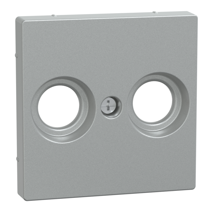 Накладка, Merten, Sm центр.плата ант.розетки, алюмінієвий, Schneider Electric, [MTN4122-0460]