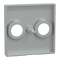 Накладка, Merten, Sm центр.плата ант.розетки, алюмінієвий, Schneider Electric, [MTN4122-0460]