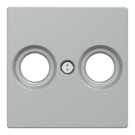 Накладка, Merten, Sm центр.плата ант.розетки, алюмінієвий, Schneider Electric, [MTN4122-0460]