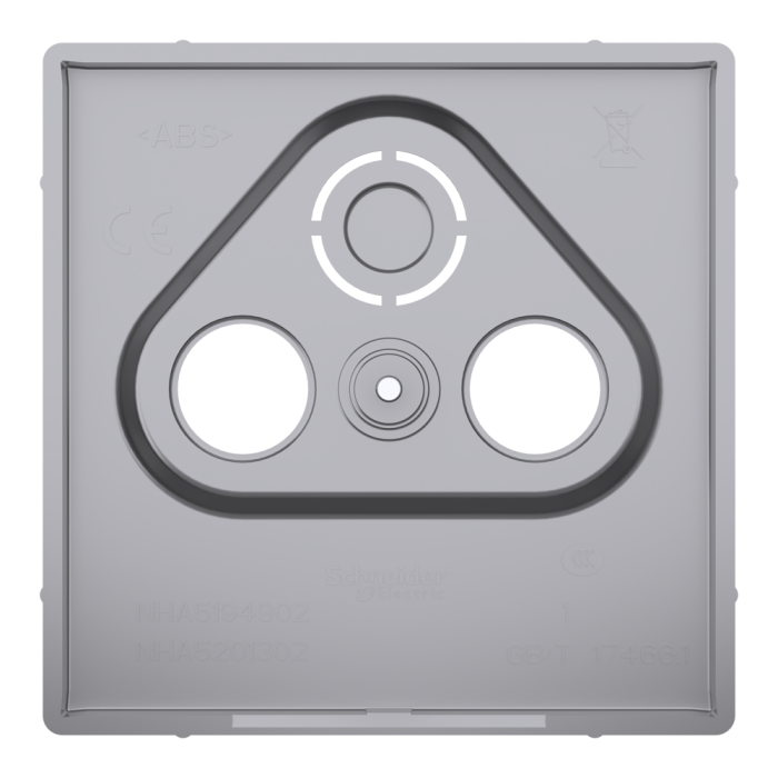 Накладка, нержавіюча сталь, Merten, Schneider Electric [MTN4123-6036]