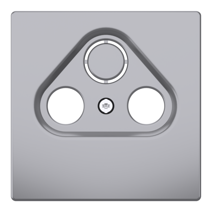 Накладка, нержавіюча сталь, Merten, Schneider Electric [MTN4123-6036]