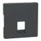 Накладка, чорна, Merten, Schneider Electric [MTN4215-6034]