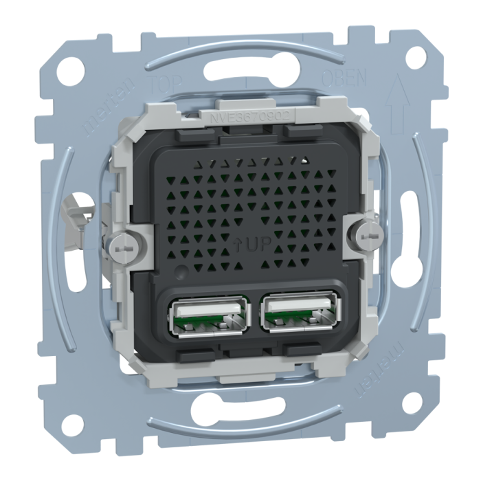 USB розетка, Merten, 2,1A Merten, Schneider Electric, [MTN4366-0100]