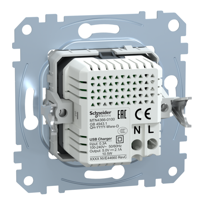 USB розетка, Merten, Schneider Electric [MTN4366-0100]