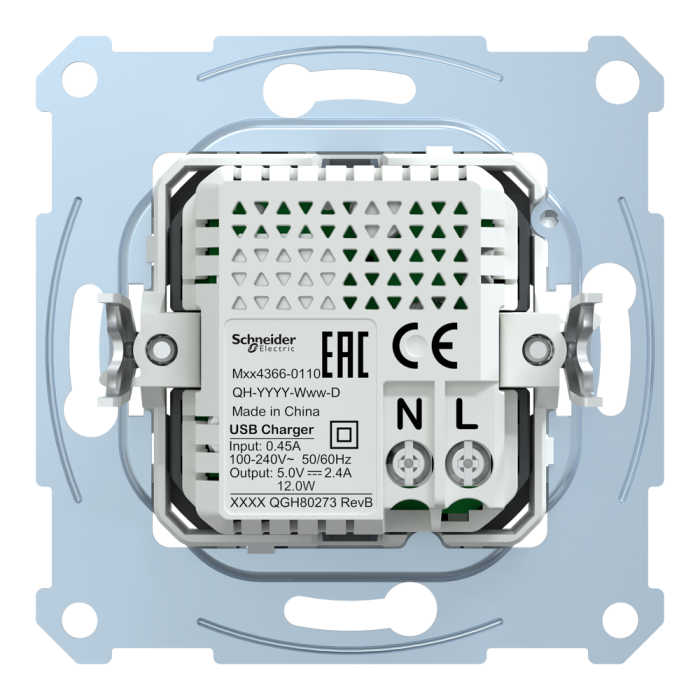 USB розетка, Merten, Schneider Electric [MTN4366-0110]