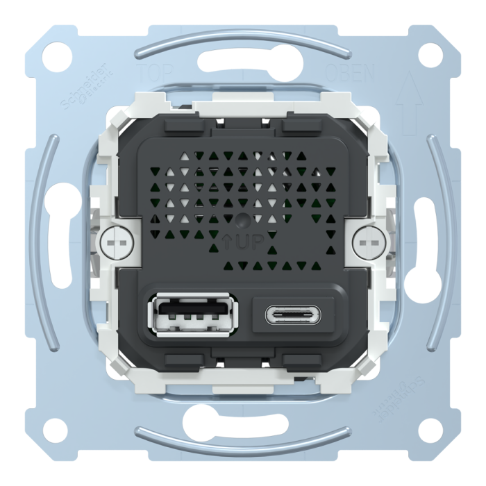 USB розетка, Merten, Schneider Electric [MTN4366-0110]
