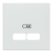 Накладка, Merten, для USB 2, білий (ral 9016), Schneider Electric, [MTN4367-0325]