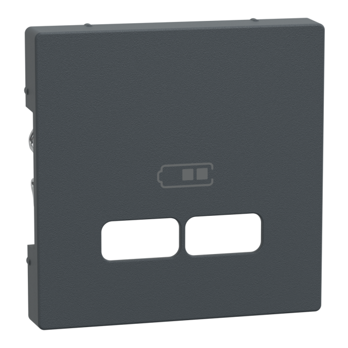 Накладка, чорна, Merten, Schneider Electric [MTN4367-0414]