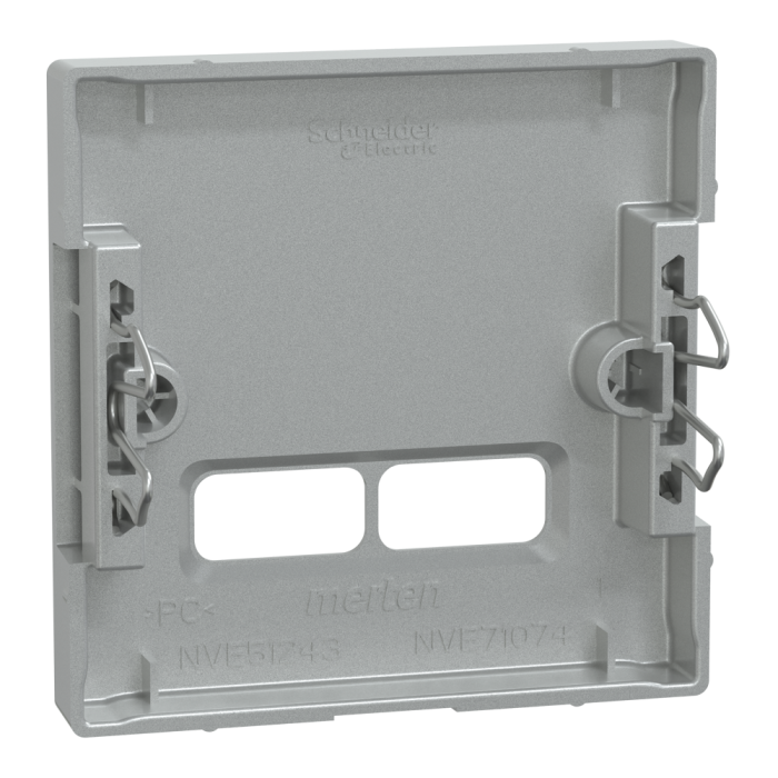 Накладка, Merten, для USB 2, алюмінієвий, Schneider Electric, [MTN4367-0460]