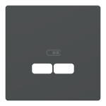 Накладка, чорна, Merten - Schneider Electric [MTN4367-6034]