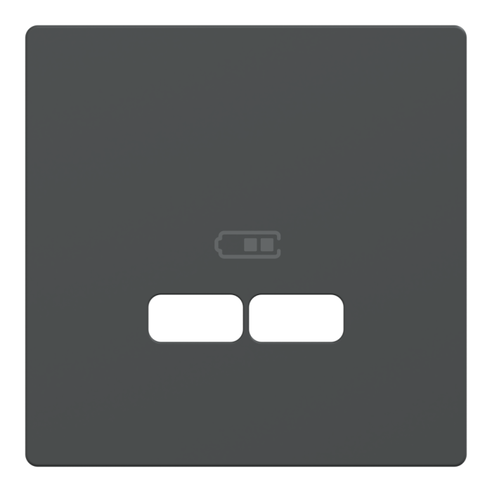 Накладка, чорна, Merten, Schneider Electric [MTN4367-6034]