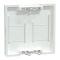 Накладка, Merten, Sm центр.пл.для модул.роз.2-п.зі шт.а-б, білий (ral 9016), Schneider Electric, [MTN4562-0325]