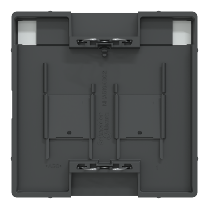 Накладка, Merten, D-Life ЦЕНР. НАКЛ. 2- мод.раз. АНТР., чорний (ral 7024), Schneider Electric, [MTN4564-6034]
