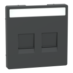 Накладка, чорна, Merten - Schneider Electric [MTN4564-6034]