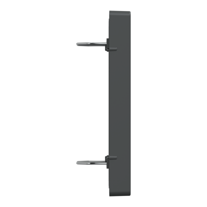 Накладка, Merten, D-Life ЦЕНР. НАКЛ. 2- мод.раз. АНТР., чорний (ral 7024), Schneider Electric, [MTN4564-6034]