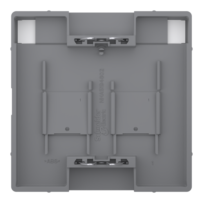 Накладка, Merten, D-Life ЦЕНР. НАКЛ. 2-мод.раз. НЕРЖ.СТ., нержавіюча сталь, Schneider Electric, [MTN4564-6036]