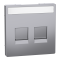 Накладка, нержавіюча сталь, Merten, Schneider Electric [MTN4564-6036]