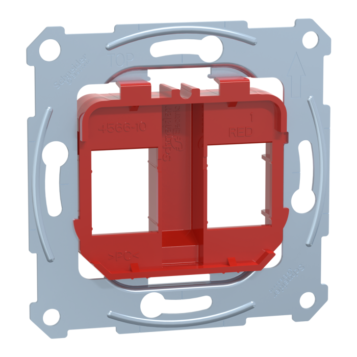 Лицьова накладка, червона, Merten, Schneider Electric [MTN4566-0006]