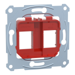 Лицьова накладка, червона, Merten - Schneider Electric [MTN4566-0006]