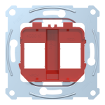 Лицьова накладка, Merten, Опорна плата для модул.роз.черв, червоний, Schneider Electric, [MTN4566-0006]