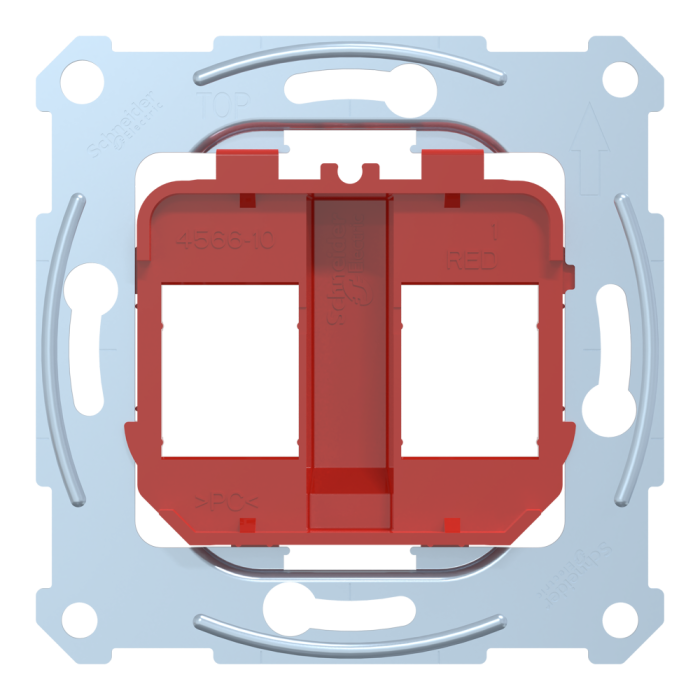 Лицьова накладка, червона, Merten, Schneider Electric [MTN4566-0006]