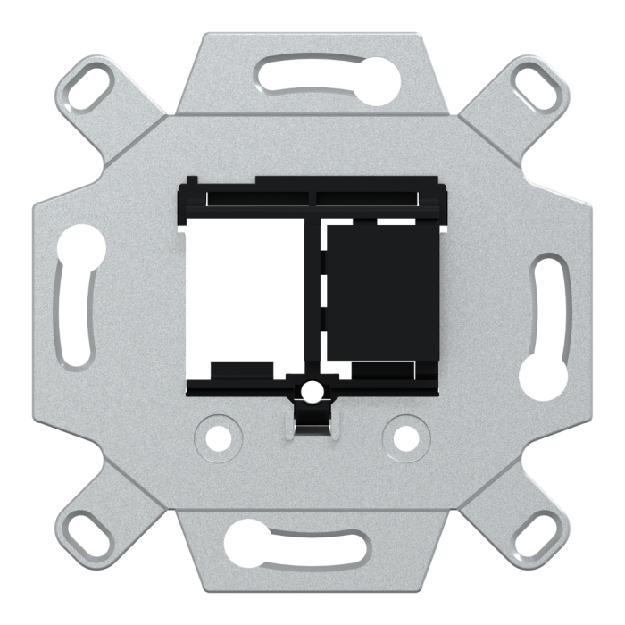Лицьова накладка, Merten, адаптер для мультимед. роз'ємів, чорний, Schneider Electric, [MTN4580-0001]